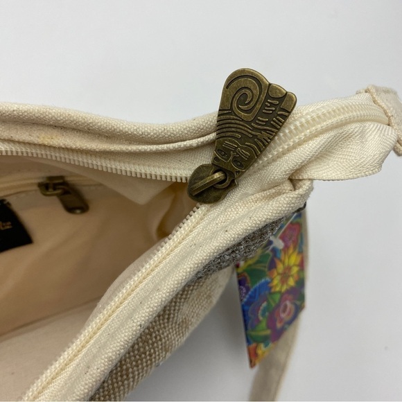 Laurel Burch Blossoming Felines Blue Cat Crossbody Purse Bag Handbag - Picture 7 of 10